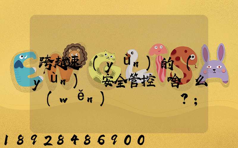 跨越速運(yùn)的運(yùn)輸安全管控為啥這么穩(wěn)？